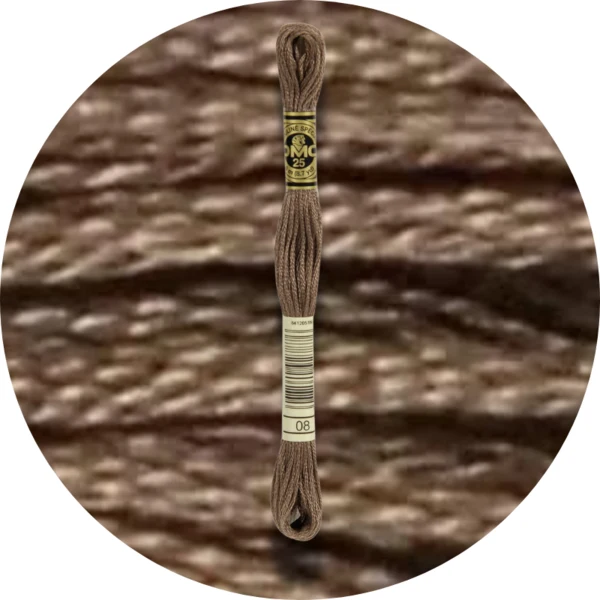 DMC Mouliné Spécial 25 Broderigarn, Ensfarvet, Neutrale nuancer